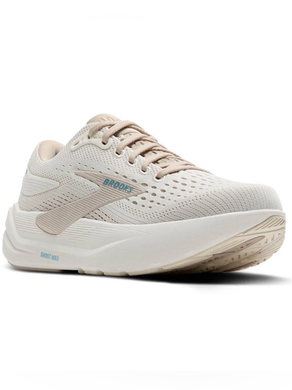 Brooks Women's Ghost Max 3 Running Shoes Sneakers - Coconut/Chateau Grey/Blue